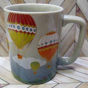 Vintage Otagiri Mug Hot Air Balloons Ceramic 8 Ounce Made In Japan Coffee Cup